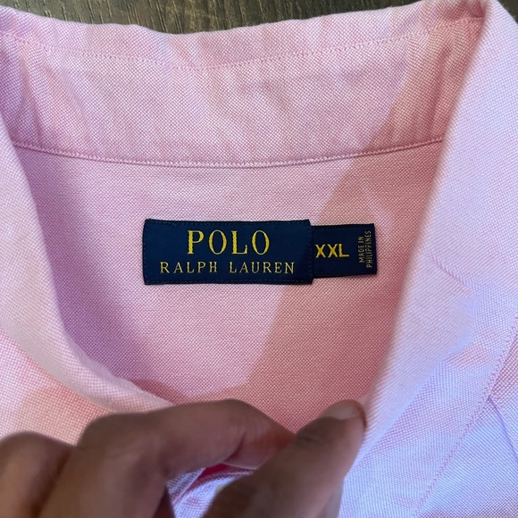 men’s pink ralph Lauren button up dress shirt - Picture 2 of 7